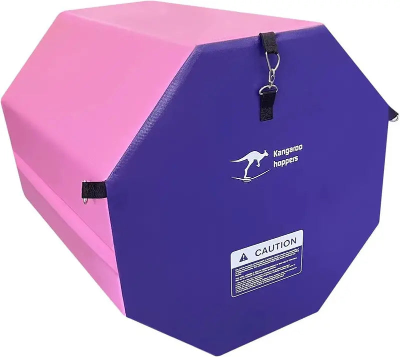 Kangaroo Hoppers Octagon Tumbling Mat 24 in x 26 in Pink/Purple