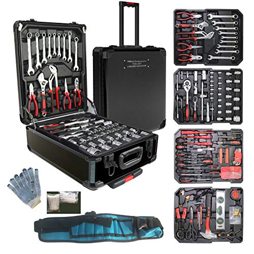 799pcs Household Tool Set With Aluminum Trolley Case