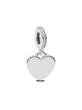 Heart Pink Stone Dangle Charm