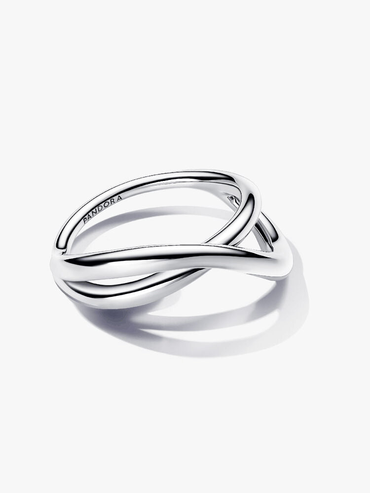 Organically Shaped Infinity Ring