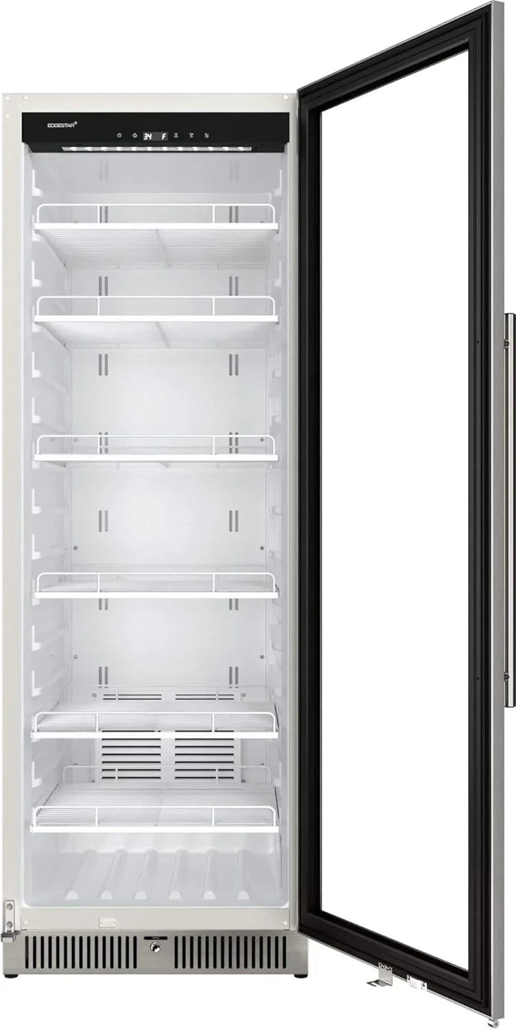 EdgeStar Commercial Beverage Merchandiser, 10.1 Cu. Ft., 22 in Wide, Stainless Steel - VBM101
