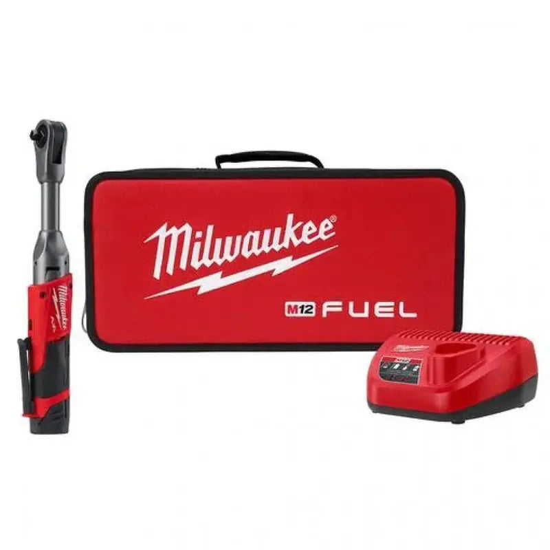 Milwaukee M12 Fuel 3/8 Extended Reach Cordless Ratchet With 1 Battery Kit - 2560-21