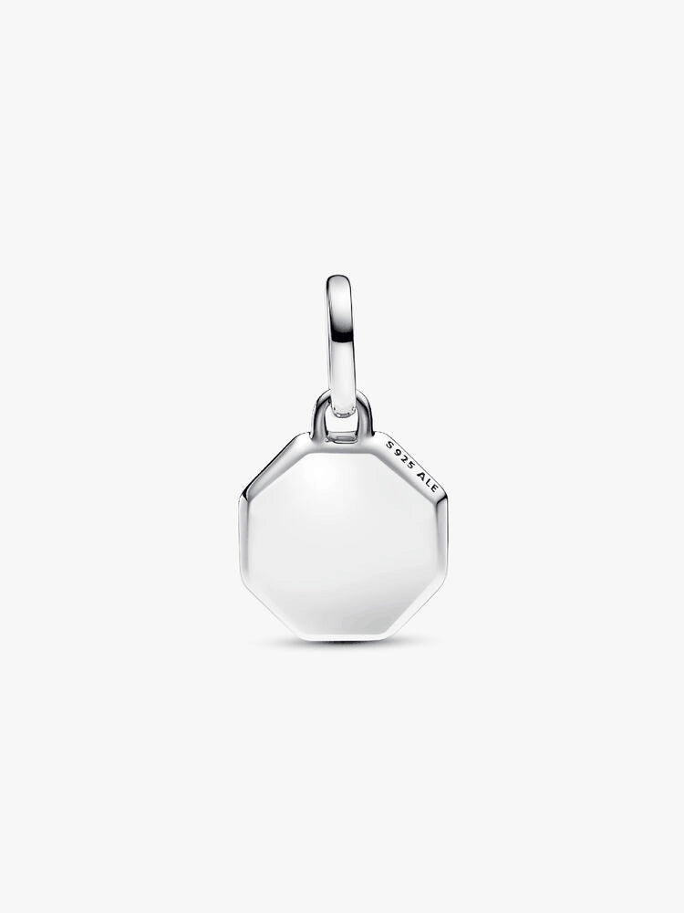 Turquoise-colored Engravable Mini Medallion Charm