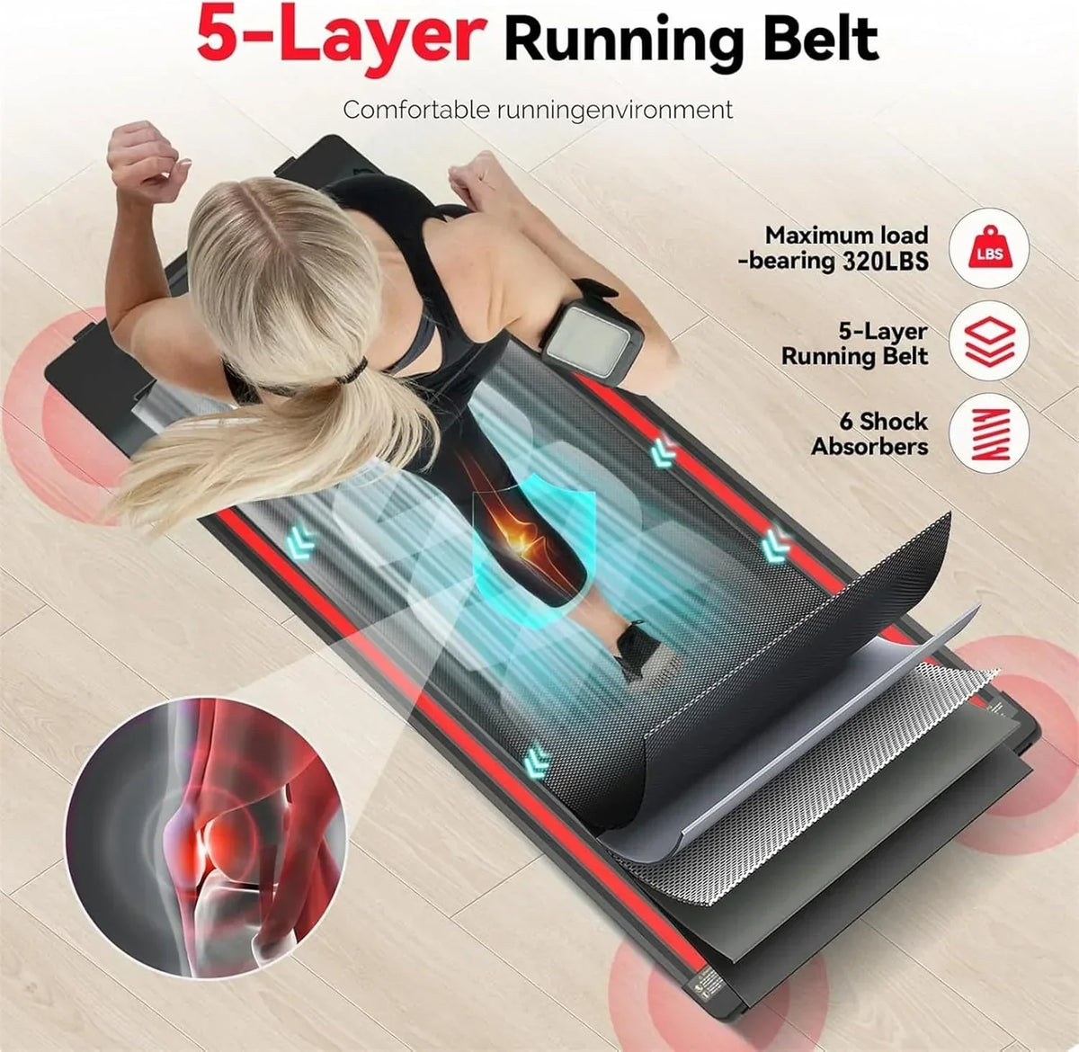 Walking Vibration Pad 2.5HP 39 x 21 x 3.5 in - RM-01