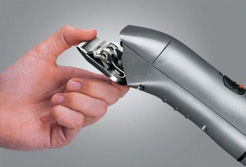 Andis Ceramic BGRC Hair Clipper With Detachable Blade, Silver - 63965