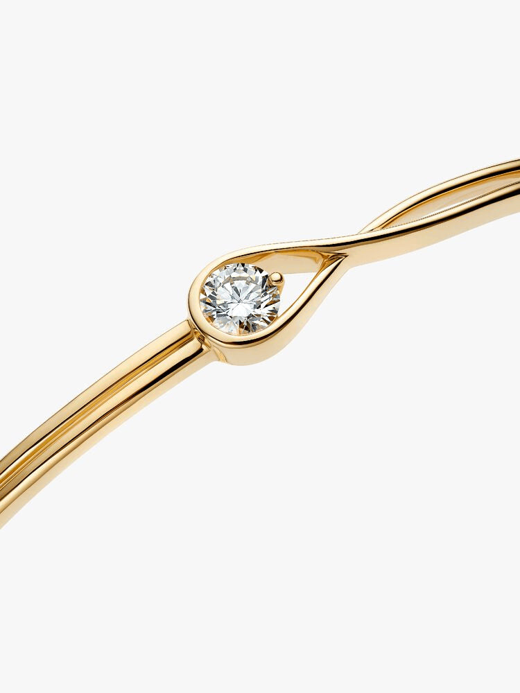 Pandora Infinite 14k Gold Lab-grown Diamond Bangle