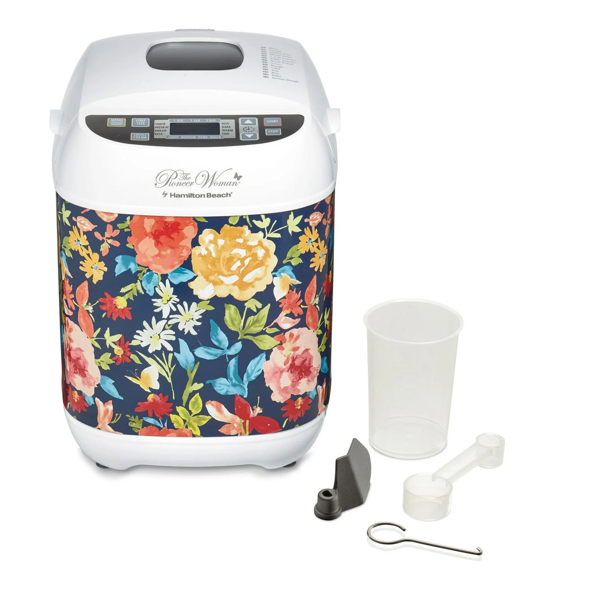 The Pioneer Woman Bread Maker, 14 Settings, 3 Loaf Sizes, Fiona Floral, 16.00 x 10.00 x 10.00 Inches - 29889