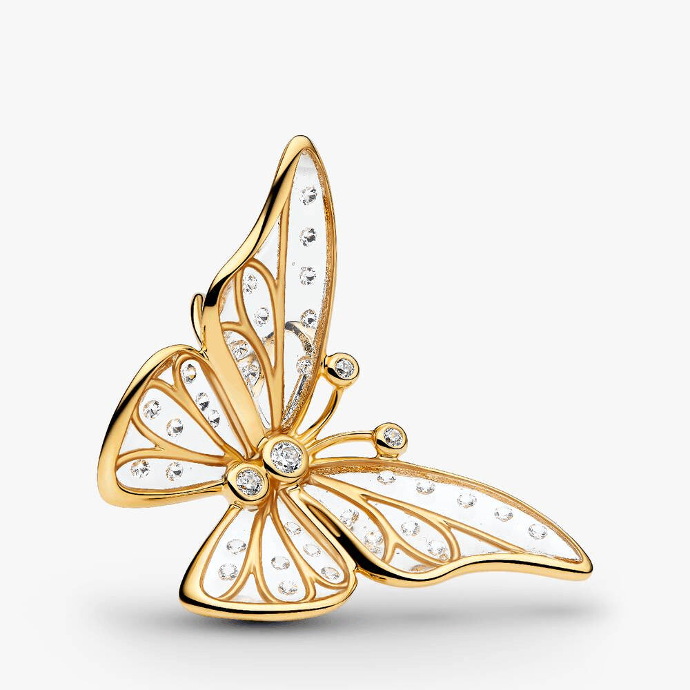 Oversized Butterfly Openwork Charm