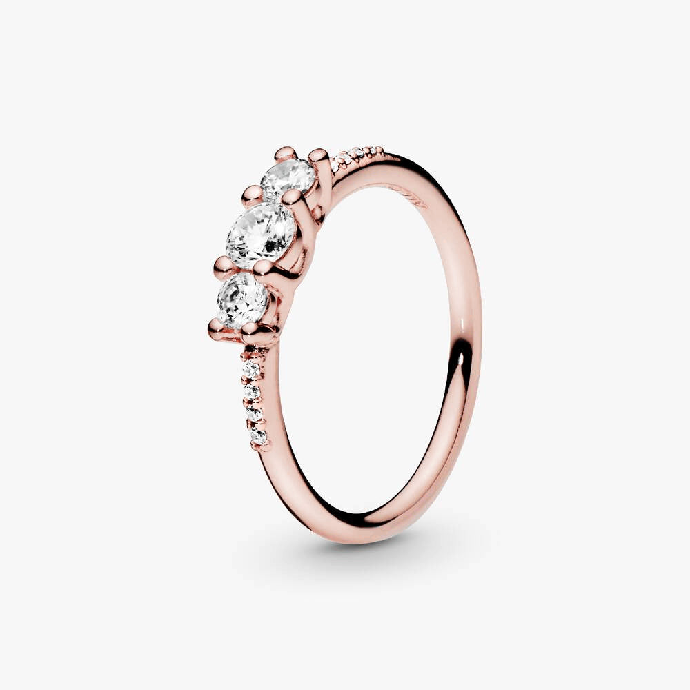 FINAL SALE - Clear Three-Stone Ring