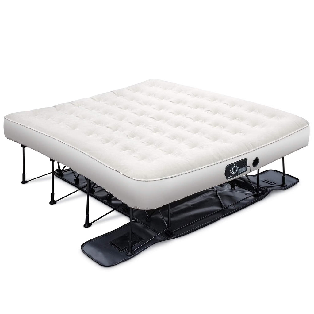 Ivation EZ-Bed Twin Air Mattress With Frame, Rolling Case And Built-In Pump