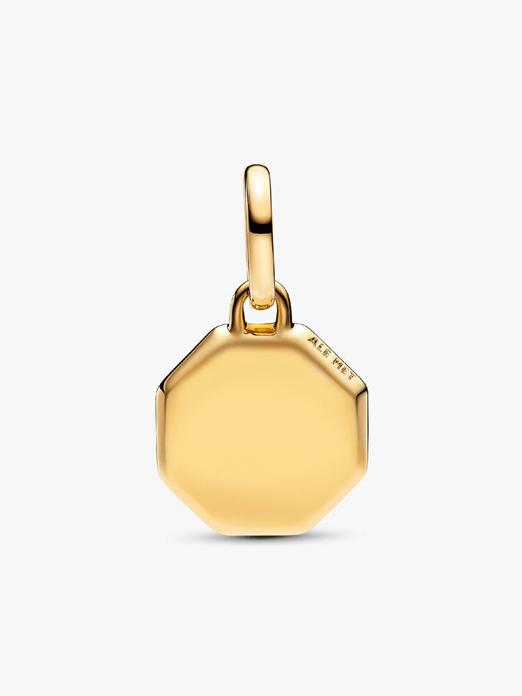 Blue Engravable Mini Medallion Charm
