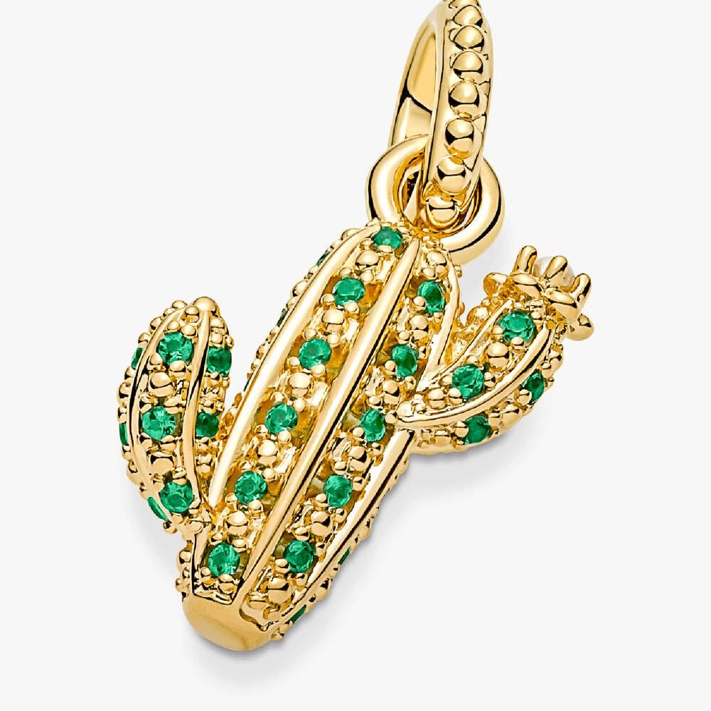 FINAL SALE - Sparkling Desert Cactus Pendant