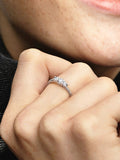 Clear Three-Stone Ring