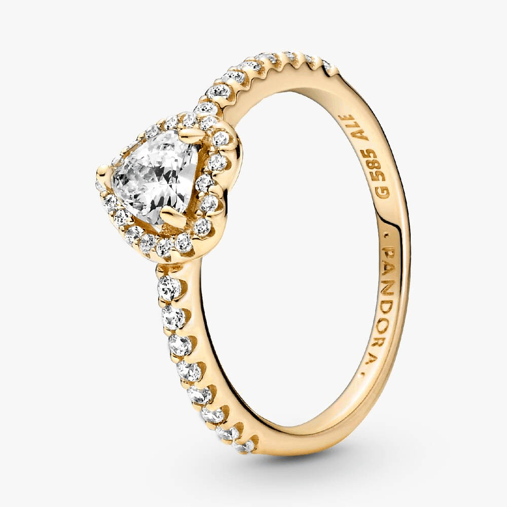 Elevated Heart Ring