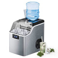 Countertop Ice Maker, 45 Lbs/24H, 24 Pcs In 13 Mins - Silver