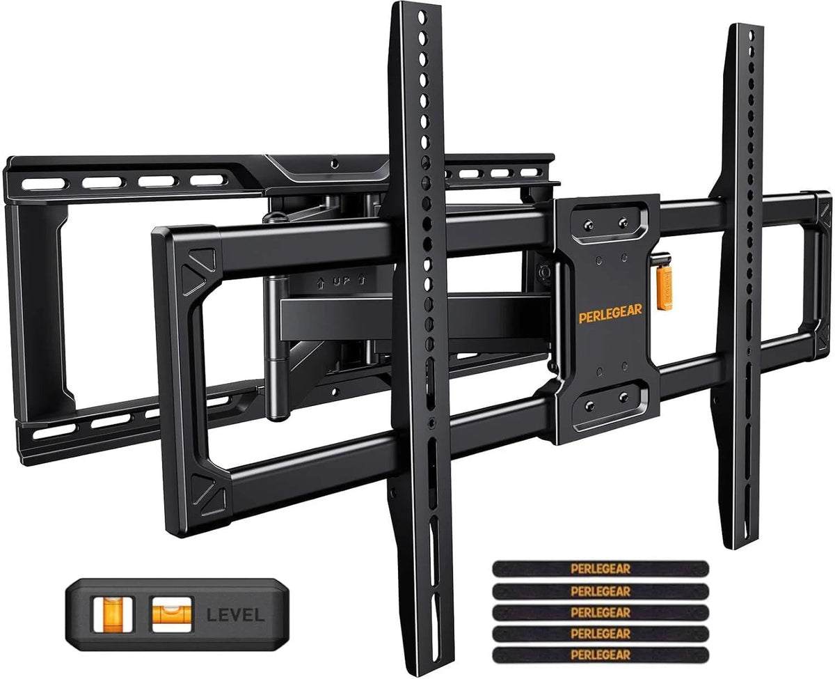 Full Motion TV Wall Mount for 42-90 in TVs - Adjustable Swivel and Tilt Bracket
