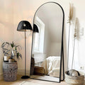 Arched Full Length Floor Mirror With Aluminum Alloy Frame - 65x22, 71x24, 71x28, 71x32