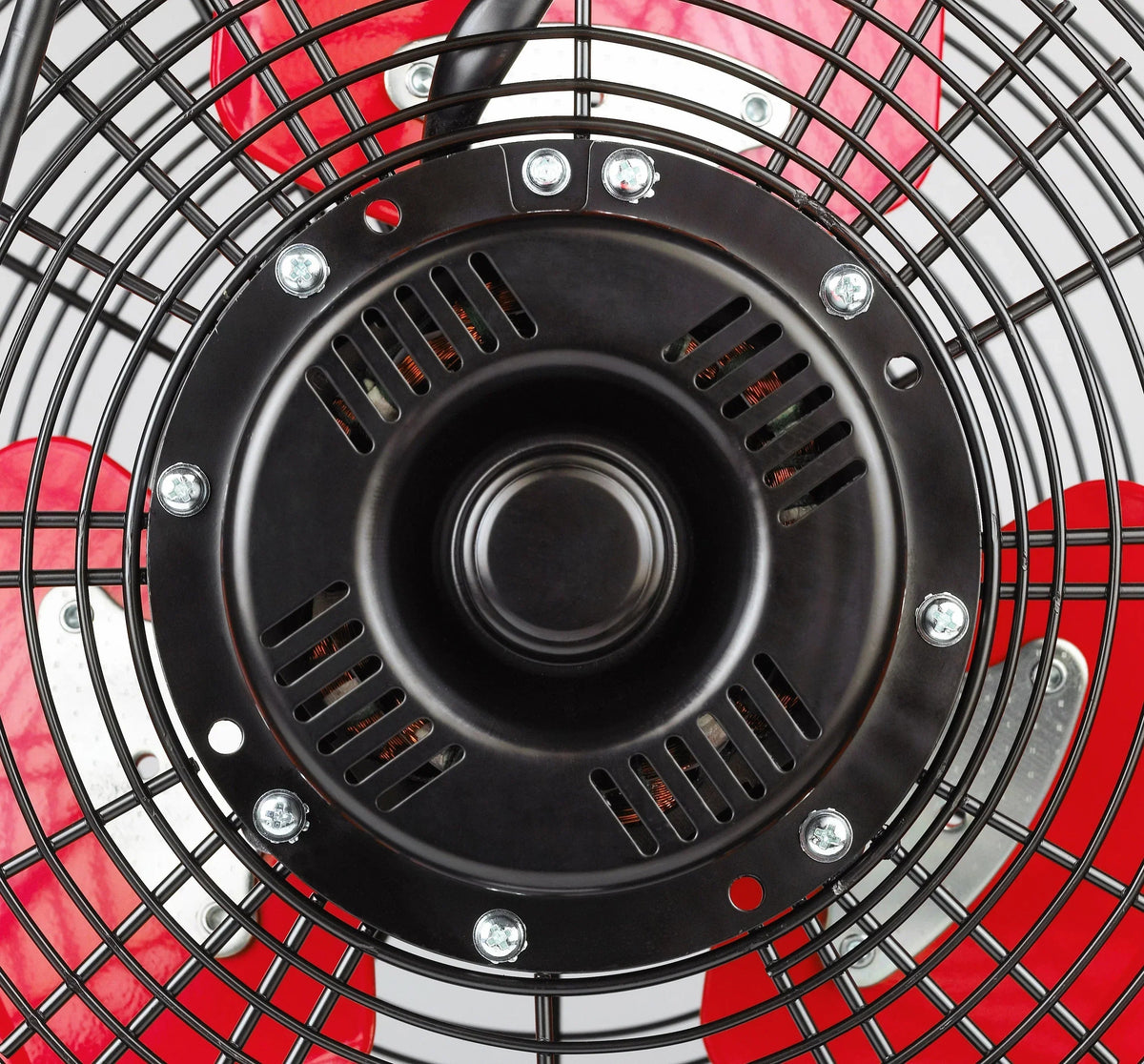 Hyper Tough 30 Inch 2-Speed High Velocity Tilted Drum Fan - Red & Black