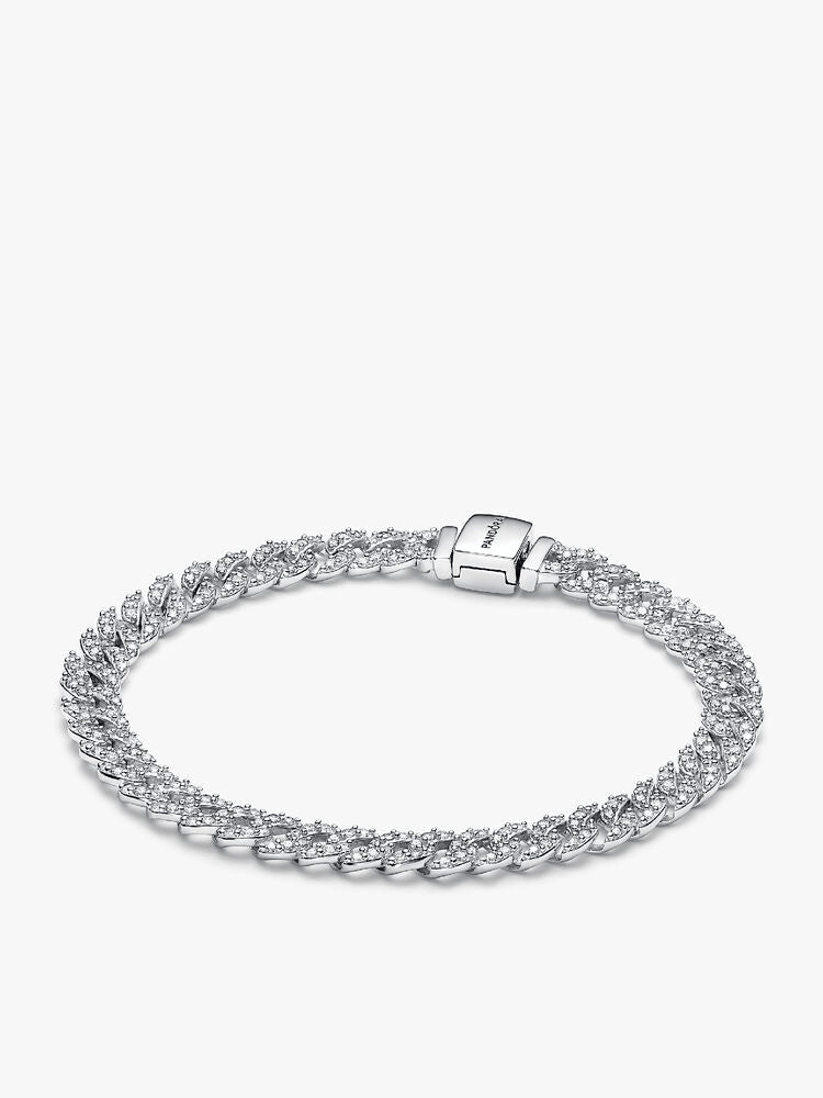 Pandora Timeless Pavé Cuban Chain Bracelet