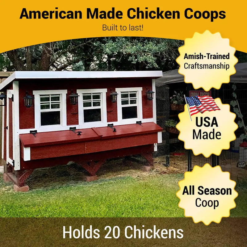 OverEZ XL Chicken Coop - Accommodates Up To 20 Birds