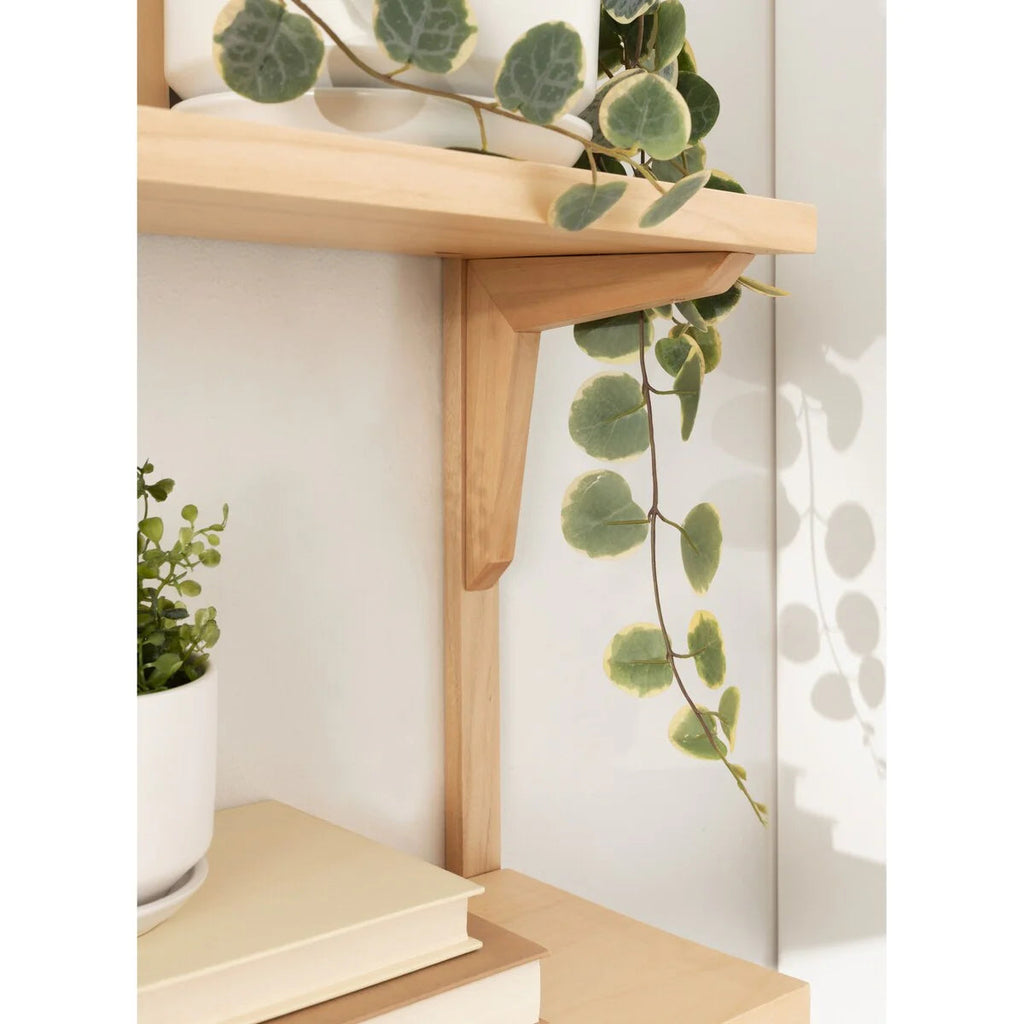Mid-Century Wall Shelves, 24x8x24 Inch Decorative Wall-Mounted Storage And Display Shelving