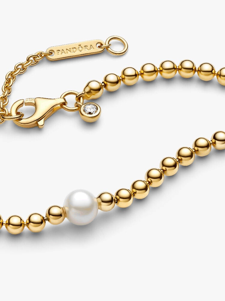Treated Freshwater Cultured Pearl & Beads Collier Necklace