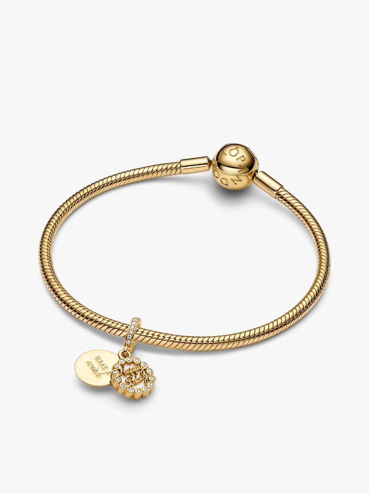 Happy Birthday Cake Dangle Charm