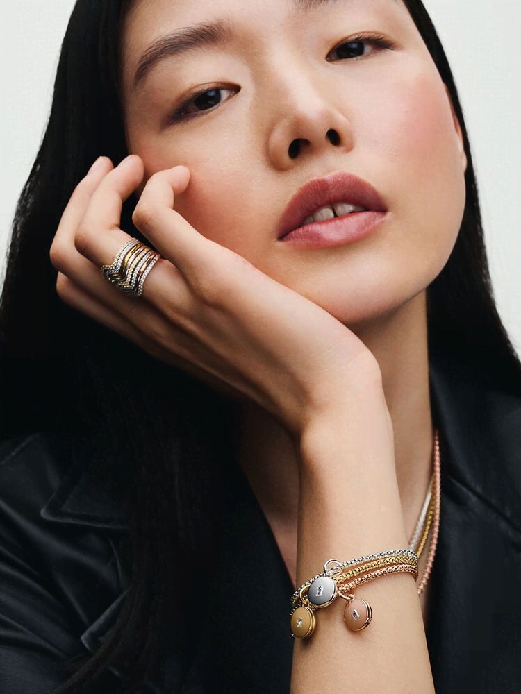 Studded Chain Slider Bracelet