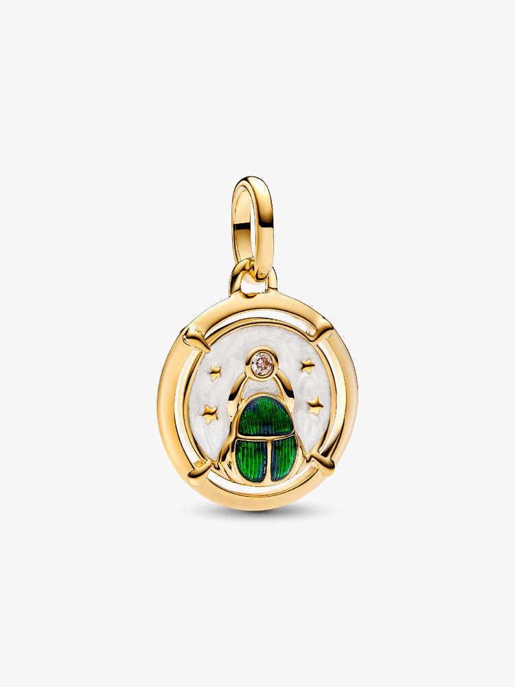 Scarab Beetle Medallion Charm