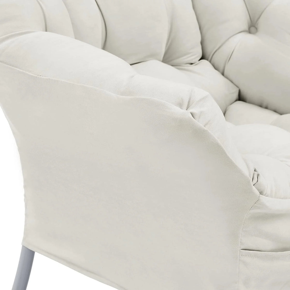 Living and More High Back Fabric Lazy Chair
