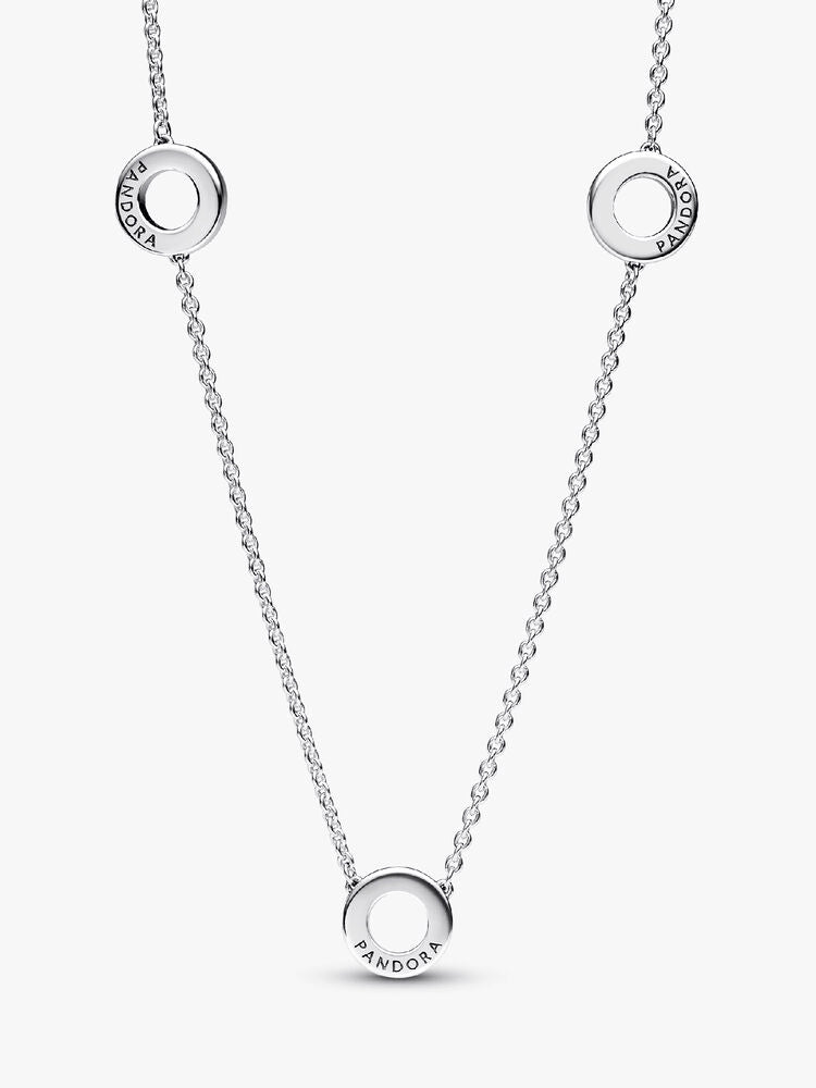 Pavé Circles Chain Necklace