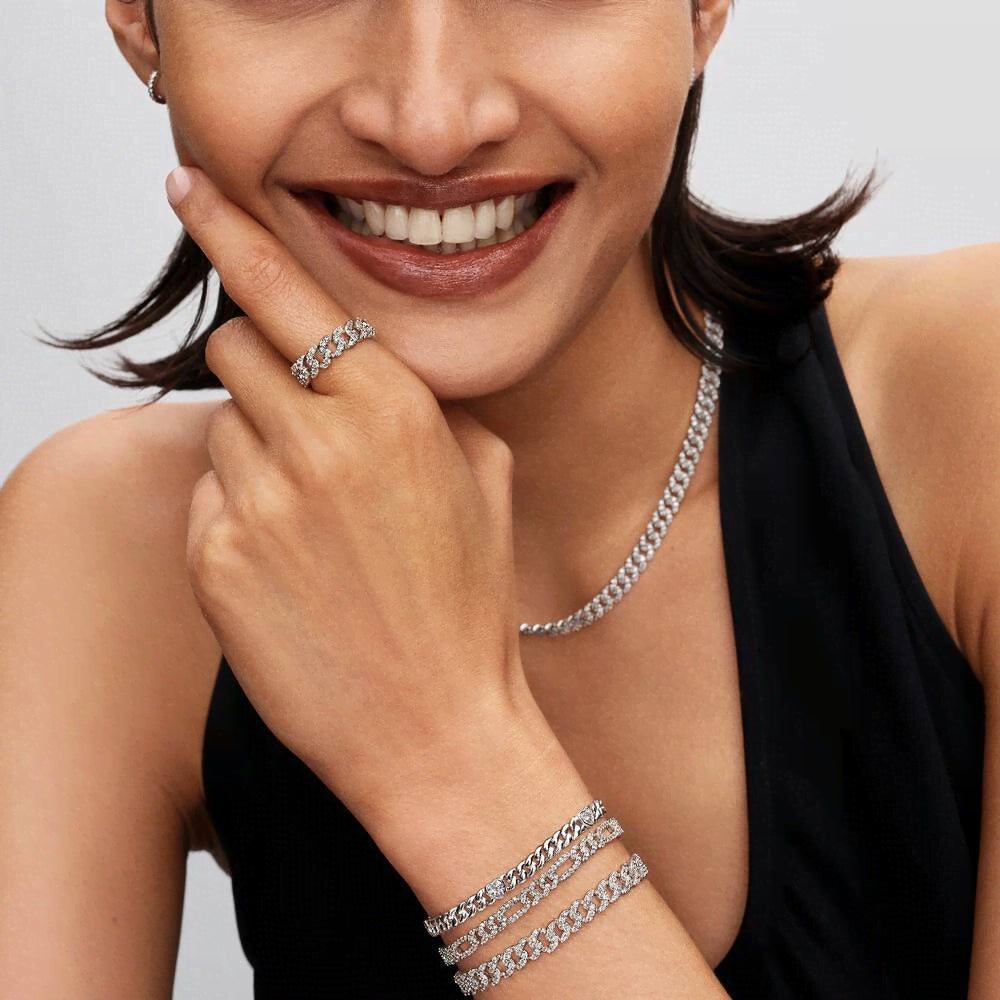 Heart Cuban Chain Bracelet