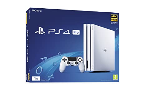 Sony PlayStation 4 Pro 1TB White 4K HDR Gaming Console - PS4 Pro