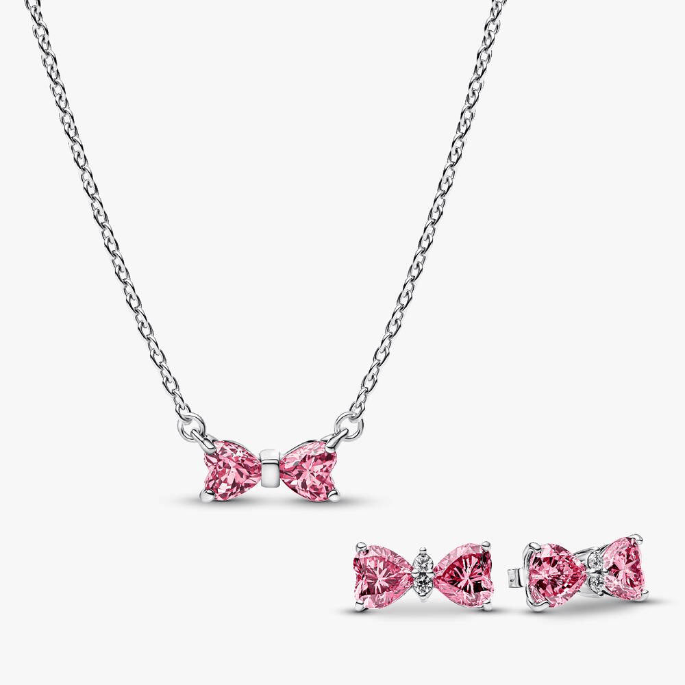 Wrapped In A Bow Necklace and Earring Set