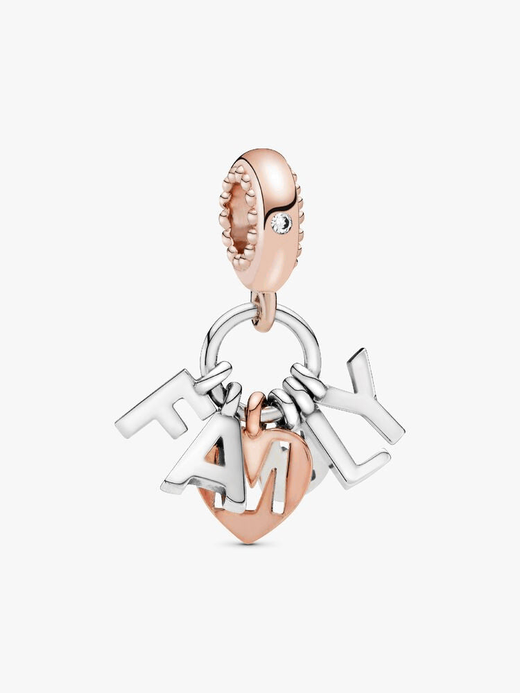 Family Letters Dangle Charm