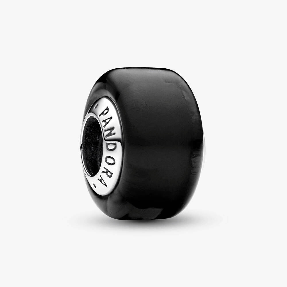 Black Mini Murano Glass Charm