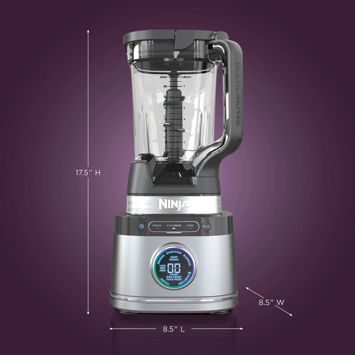 Ninja Detect Kitchen System Power Blender And Processor With BlendSense Technology, 1700 Peak Watt - TB400