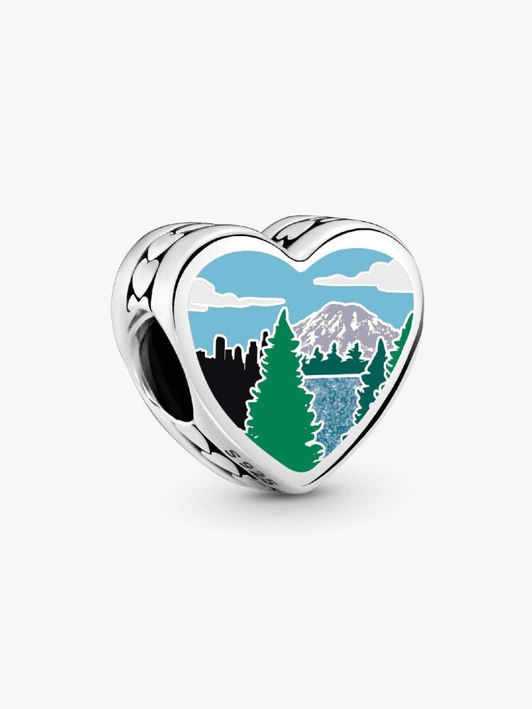 Washington State Scene Heart Charm