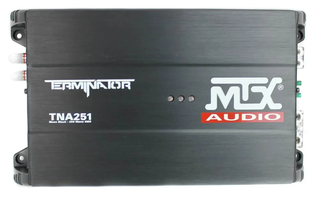 MTX 12in Dual Loaded Car Subwoofer Package With Sub Box, Amplifier And QPower Wiring Kit - TNP212D2