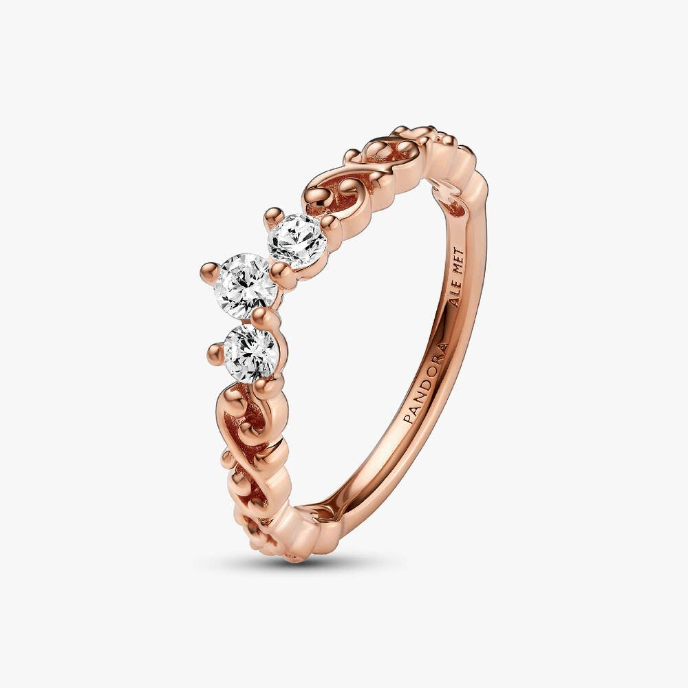 Regal Swirl Tiara Ring
