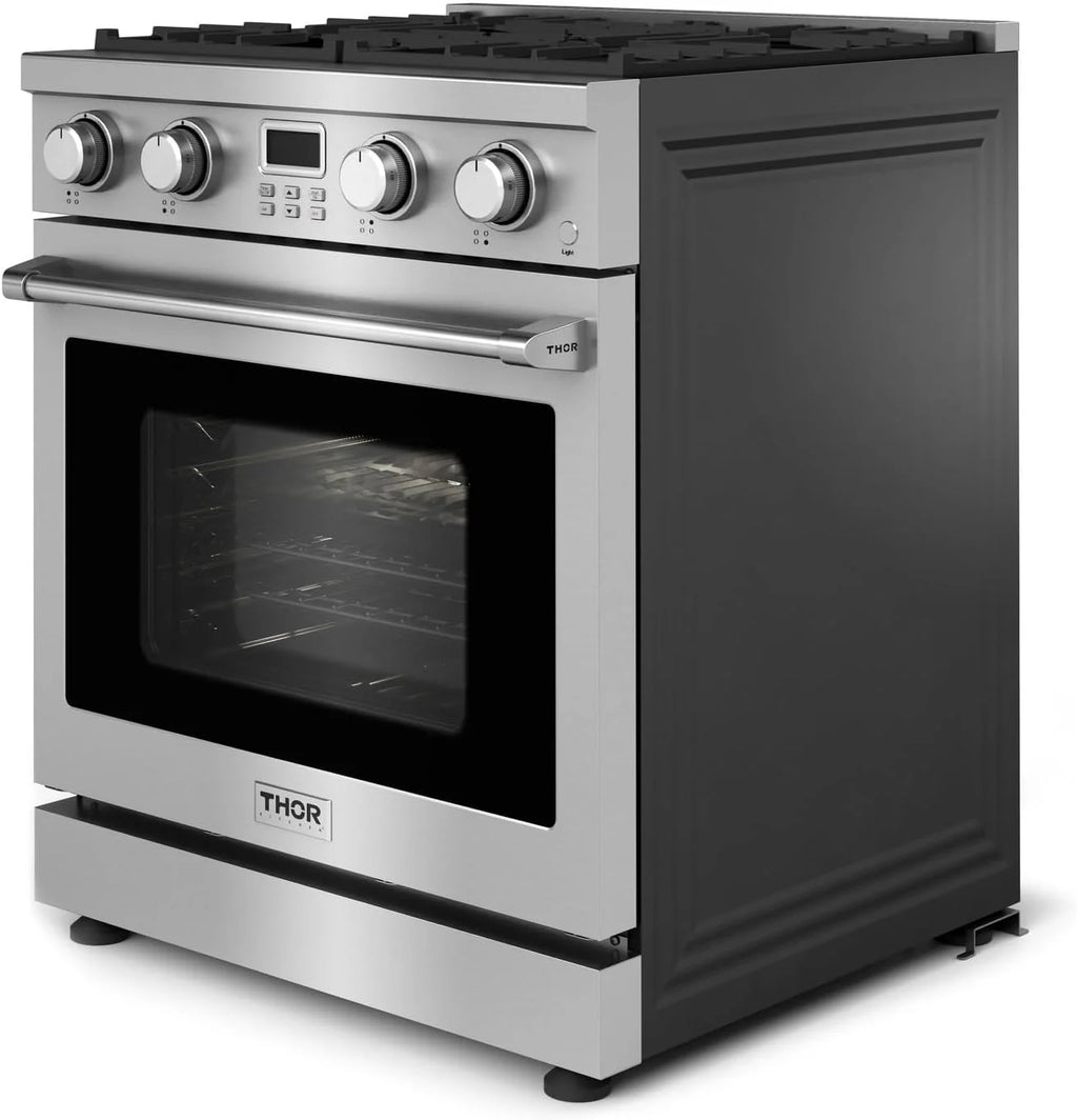 Thor Kitchen 30-Inch Gas Range, Stainless Steel, 4.8 Cubic Feet - ARG30