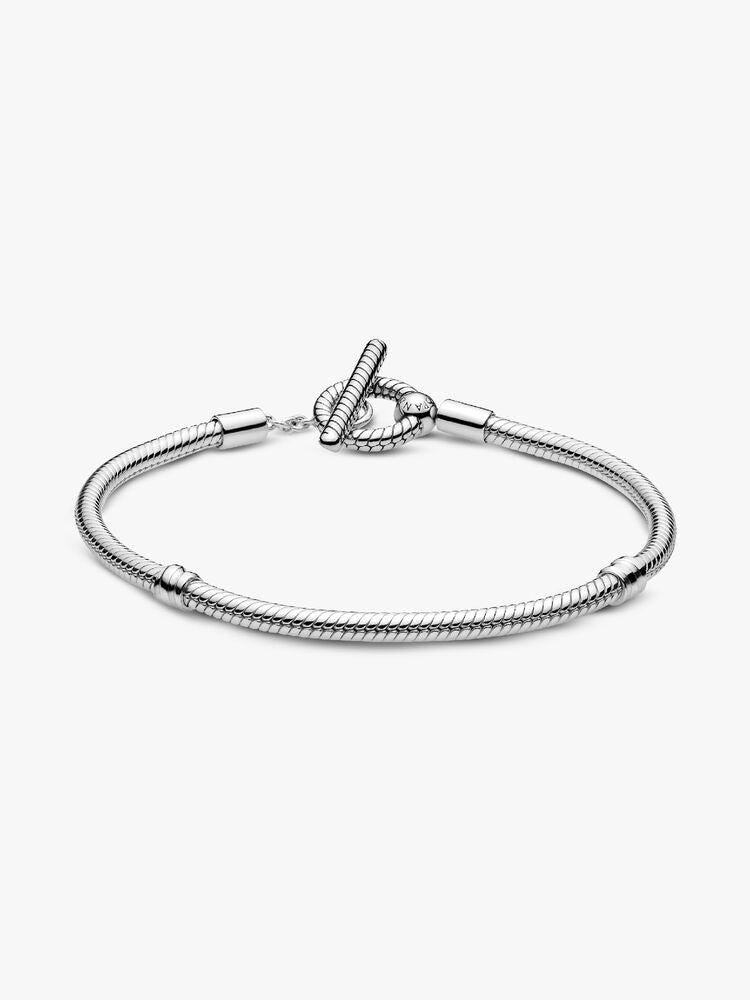 Pandora Moments T-Bar Snake Chain Bracelet