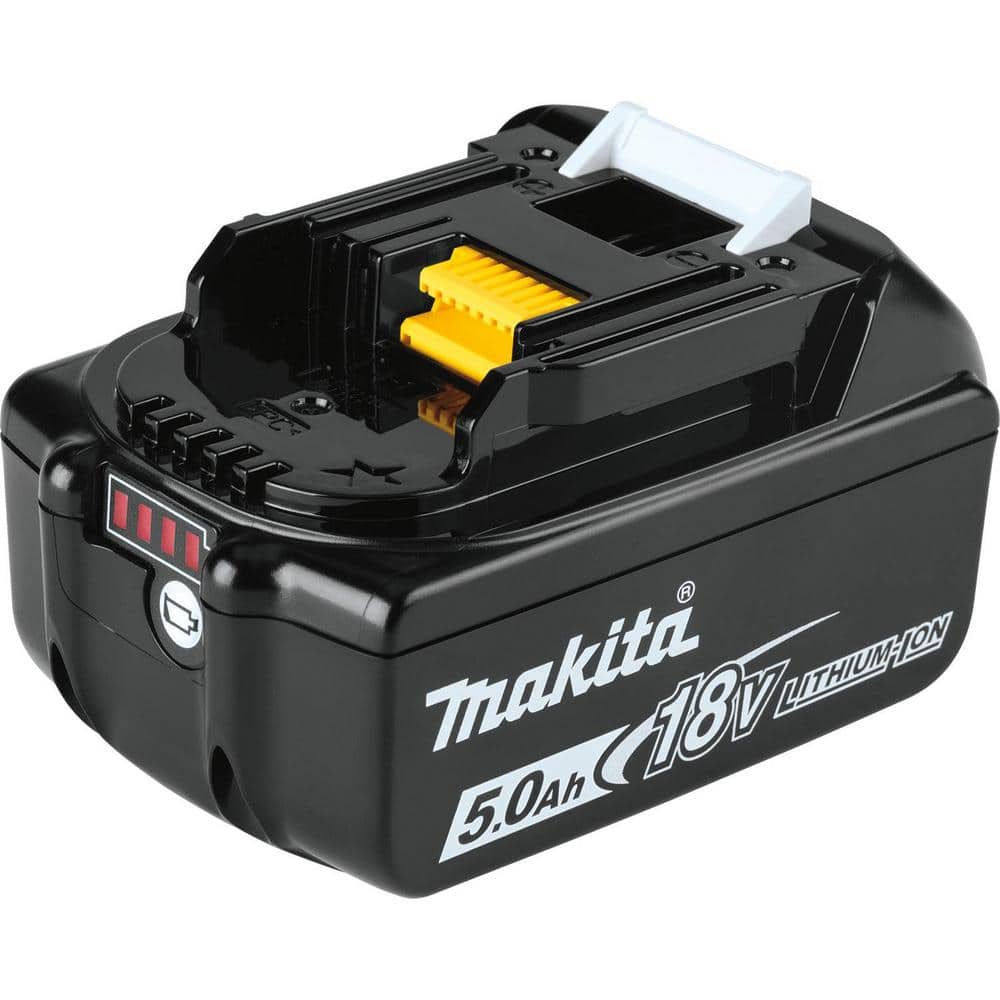 Makita 18V LXT 5.0Ah Battery And Rapid Optimum Charger Starter Pack With XAG04Z Brushless Angle Grinder - BL1850BDC2XAG04