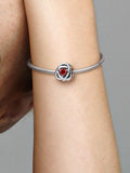July True Red Eternity Circle Charm