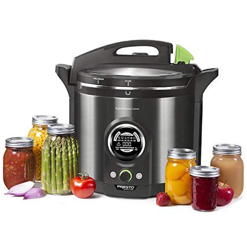 Presto Digital Pressure Canner, 12Qt, Black Stainless - 02144
