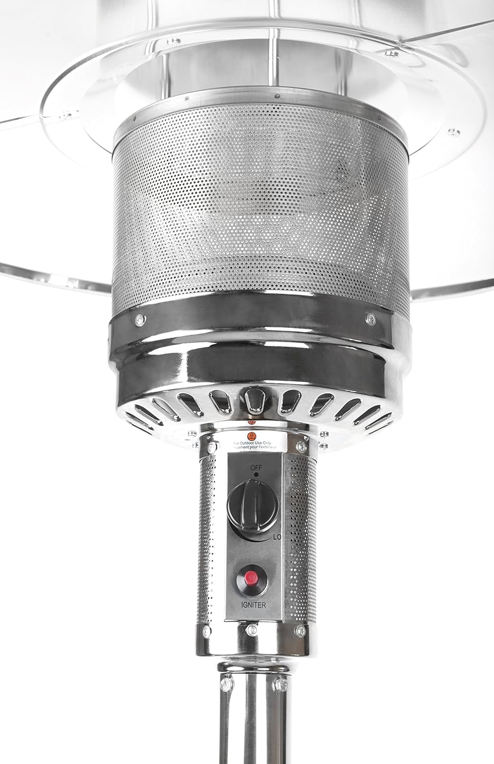Amazon Basics Outdoor Propane Patio Heater With Wheels, 46,000 BTU - 61825