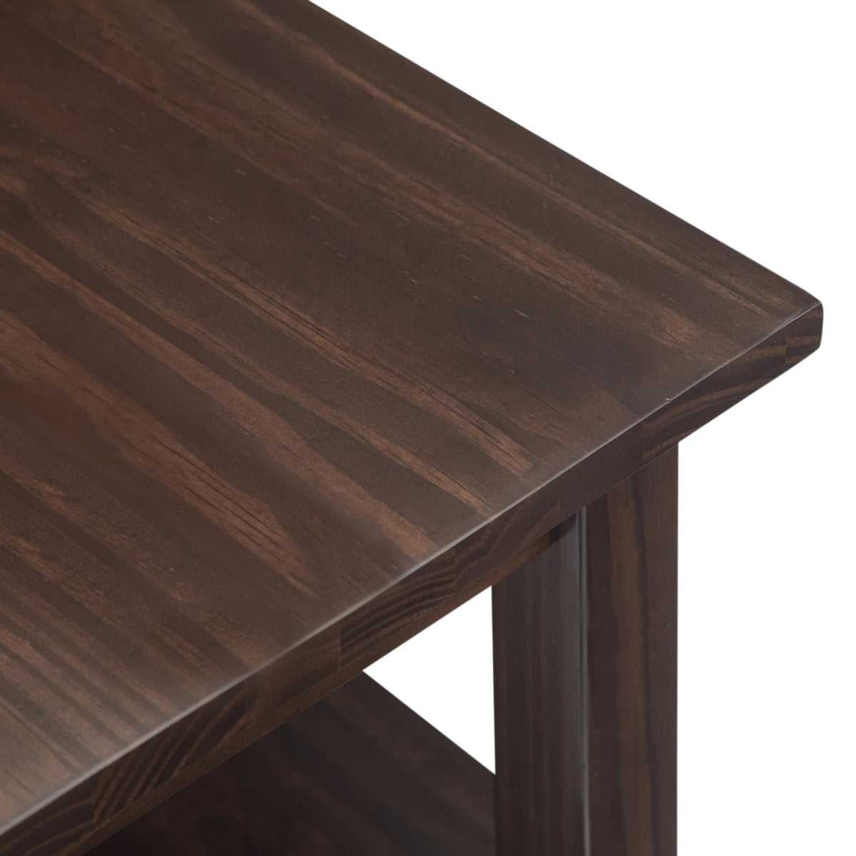 Solid Wood Narrow Side Table, 14 in Wide, 24 in D x 14 in W x 20 in H