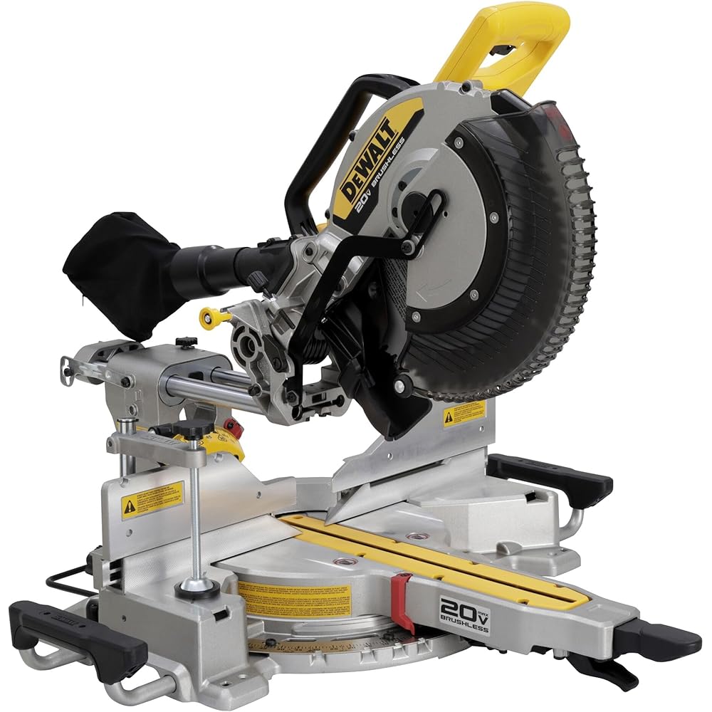 DEWALT 20V MAX XR 12 inch Double Bevel Sliding Miter Saw, Cordless, Tool Only - DCS785B