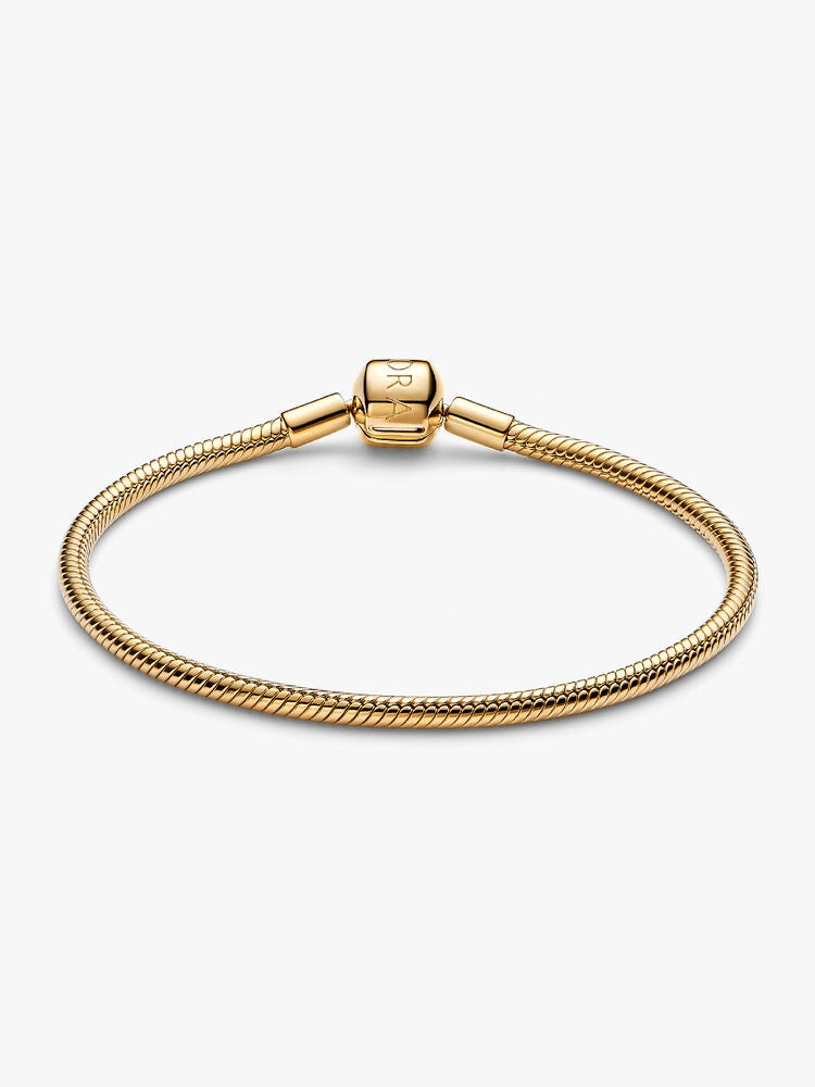 Barrel Clasp Snake Chain Bracelet