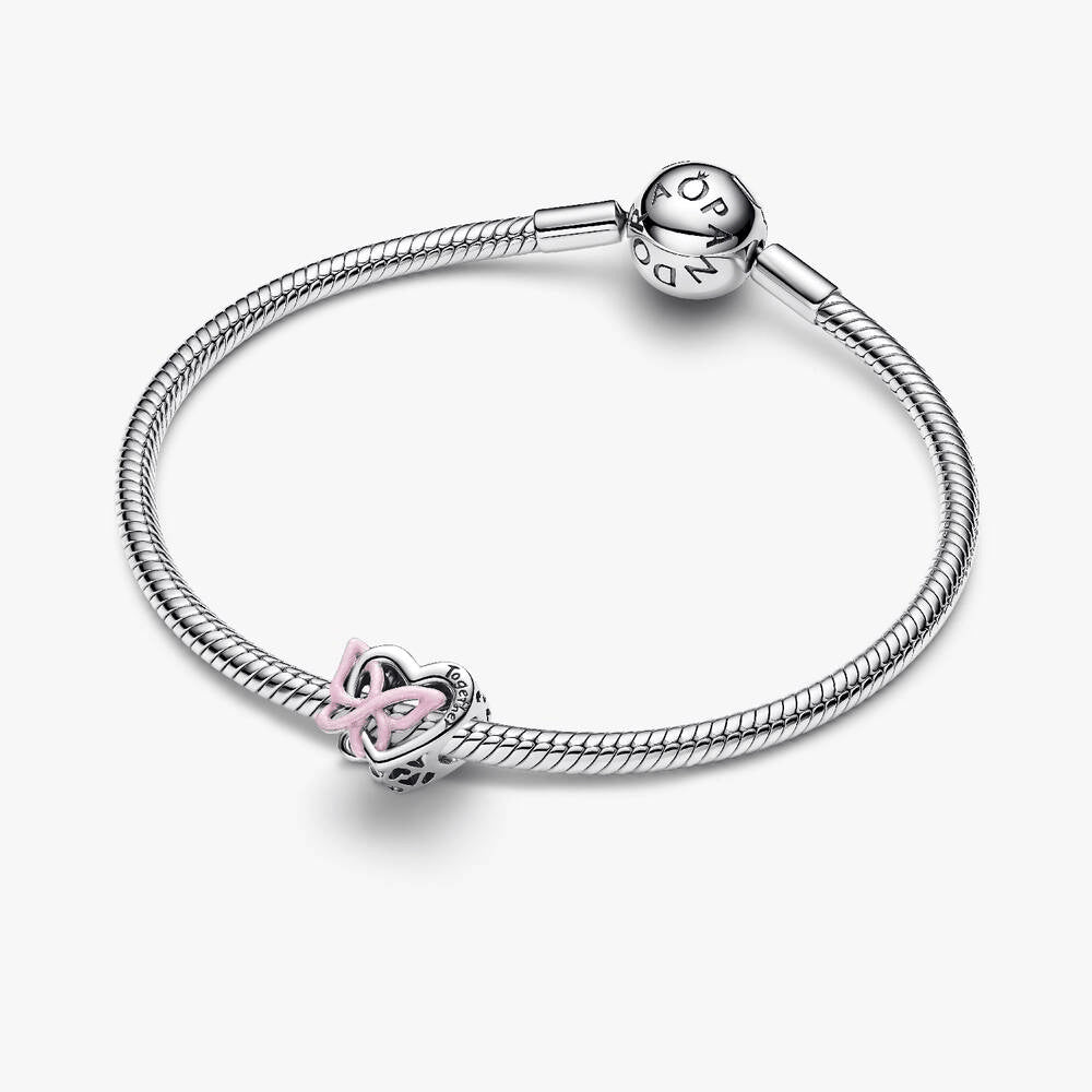 Entwined Heart & Butterfly Charm